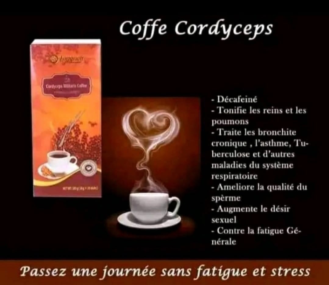 Café cordyceps décaféiné 