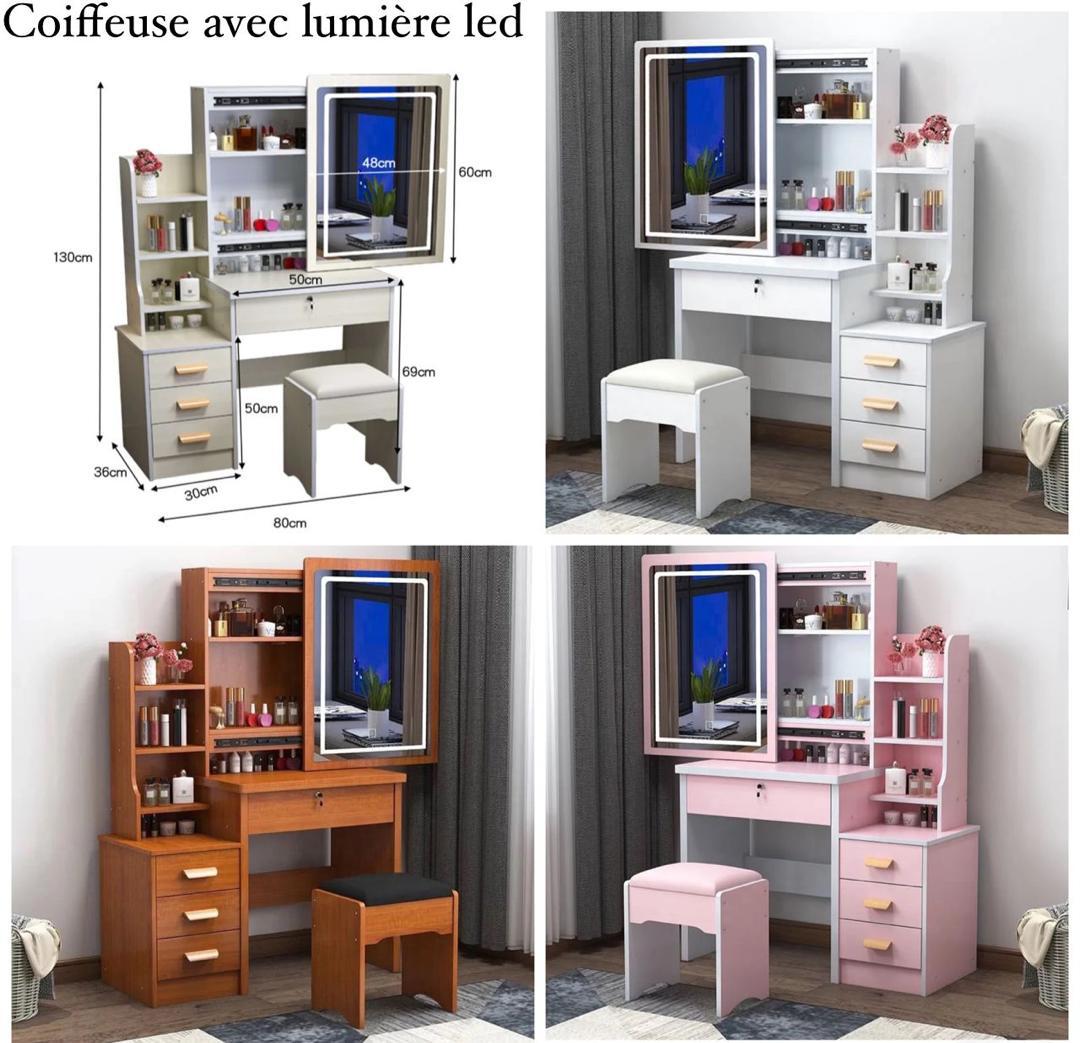 Coiffeuses avec led