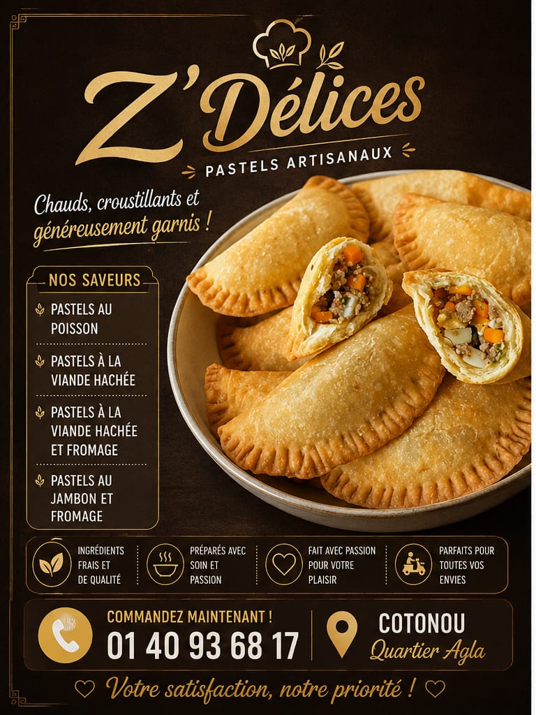 Déliceux pastelles chez Z'délices