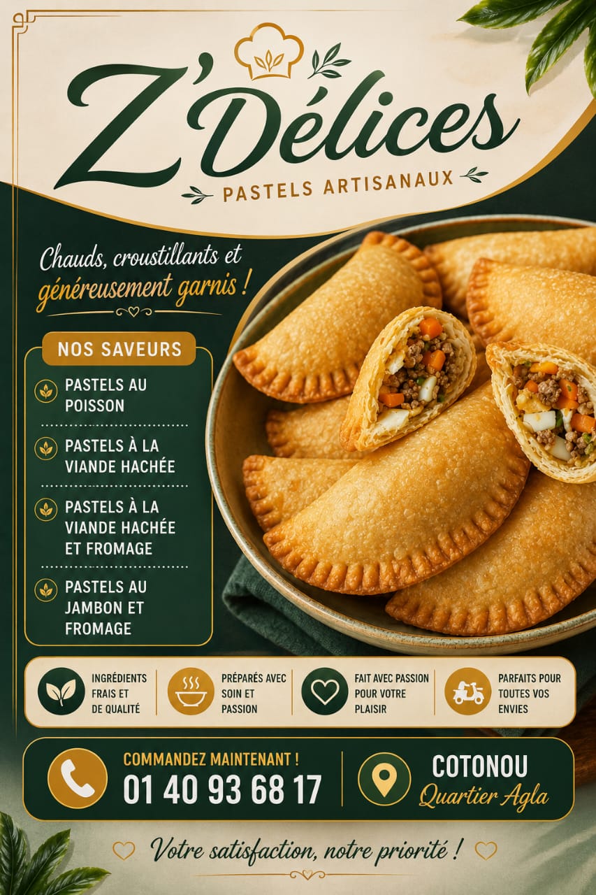 Déliceux pastelles chez Z'délices