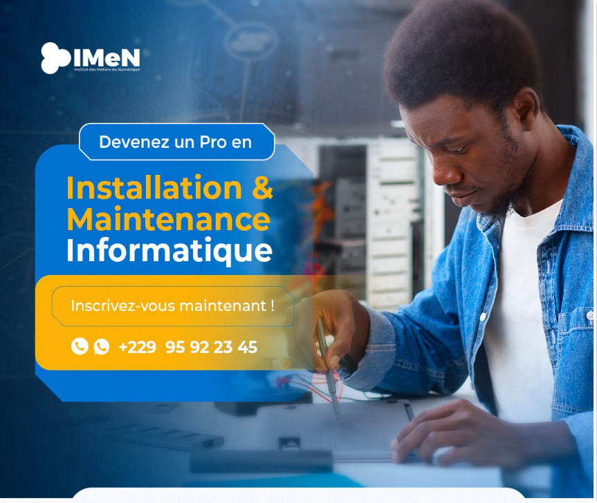 Formation en Installation et Maintenance.