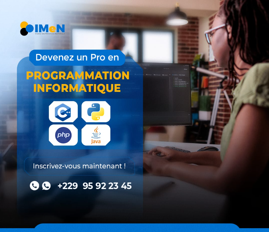Formation en Programmation Informatique.