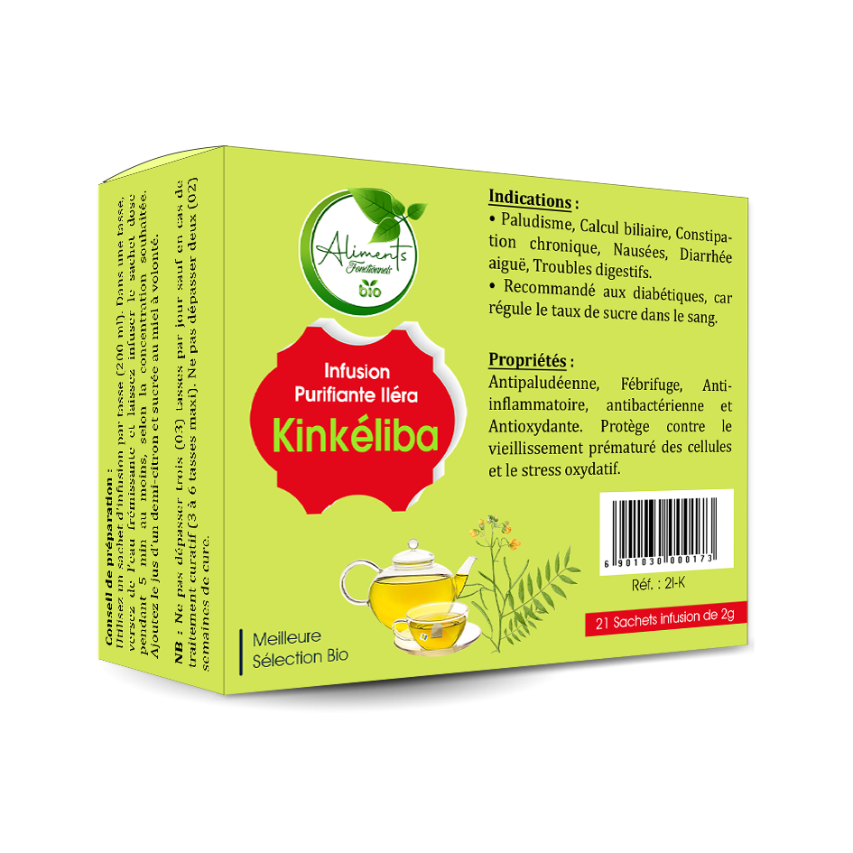 Infusion purifiante au Kinkéliba