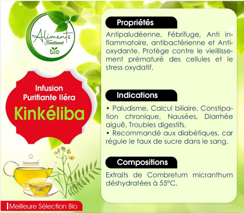 Infusion purifiante au Kinkéliba