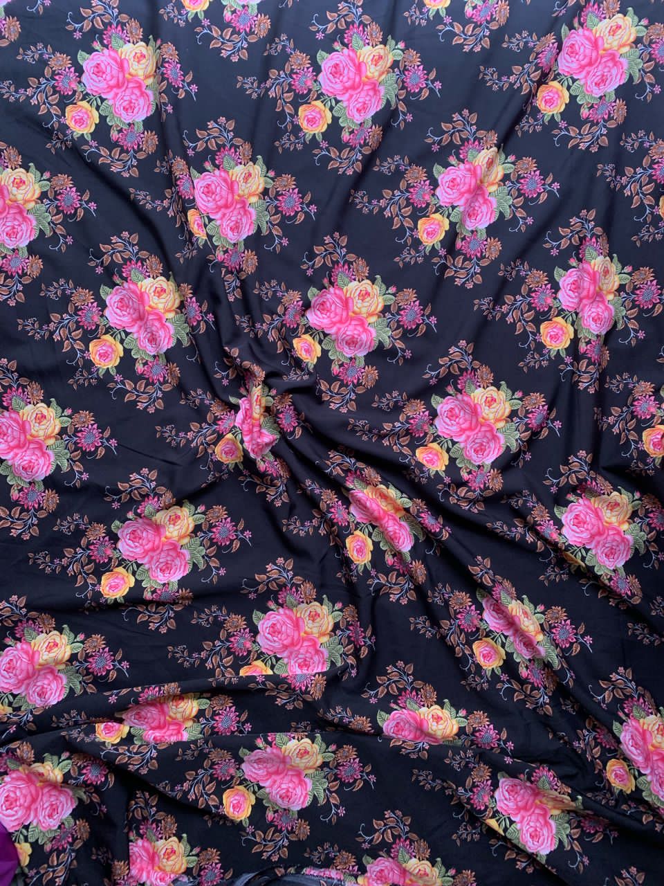 Tissu crêpe vintage
