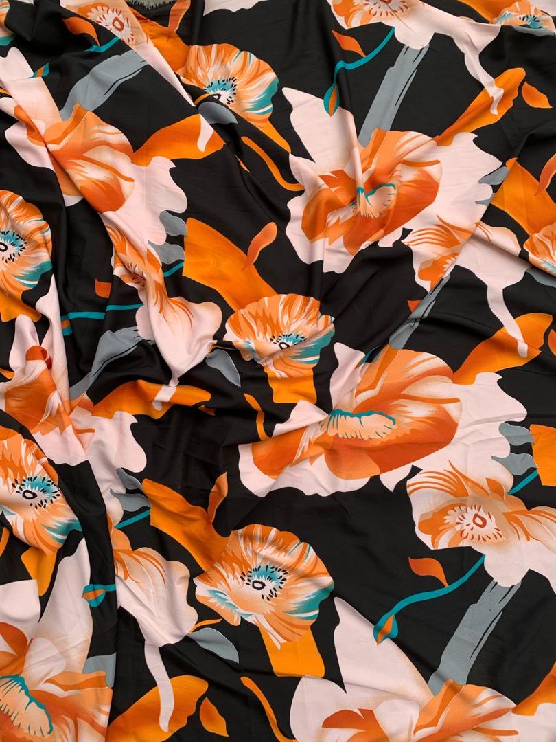 Tissu crêpe vintage