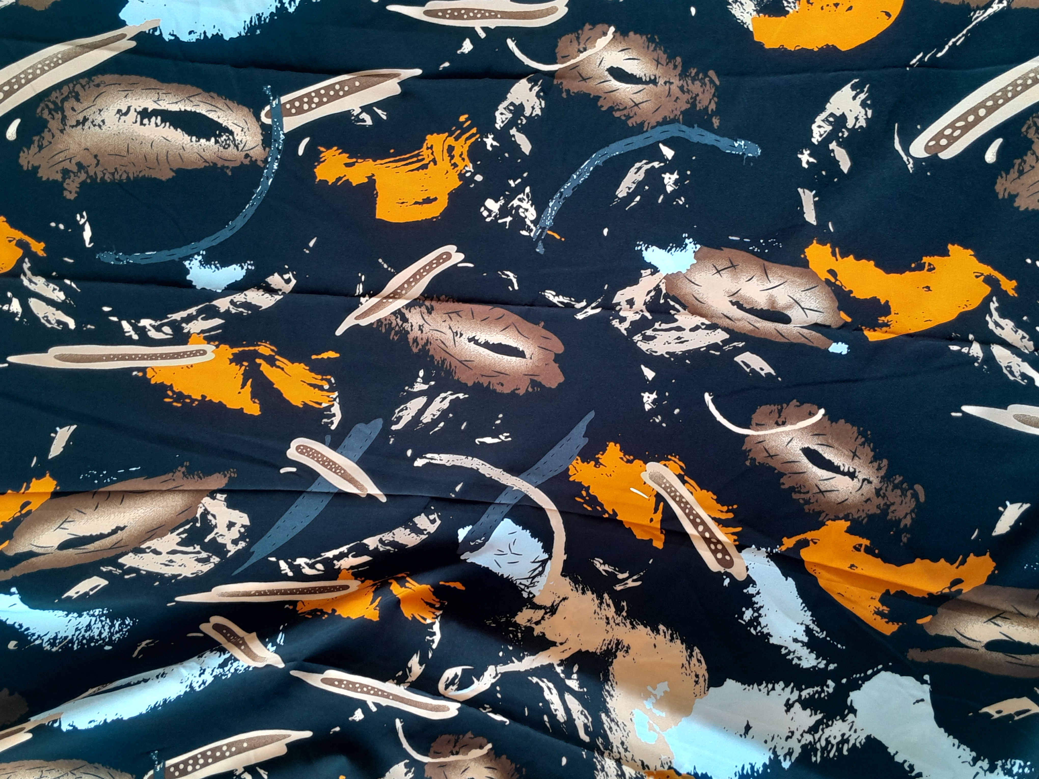 Tissu crêpe vintage