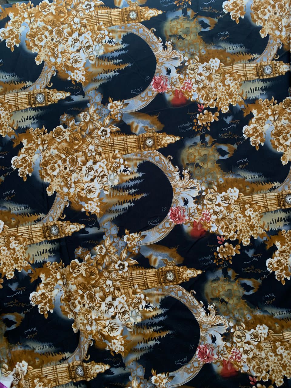 Tissu crêpe vintage